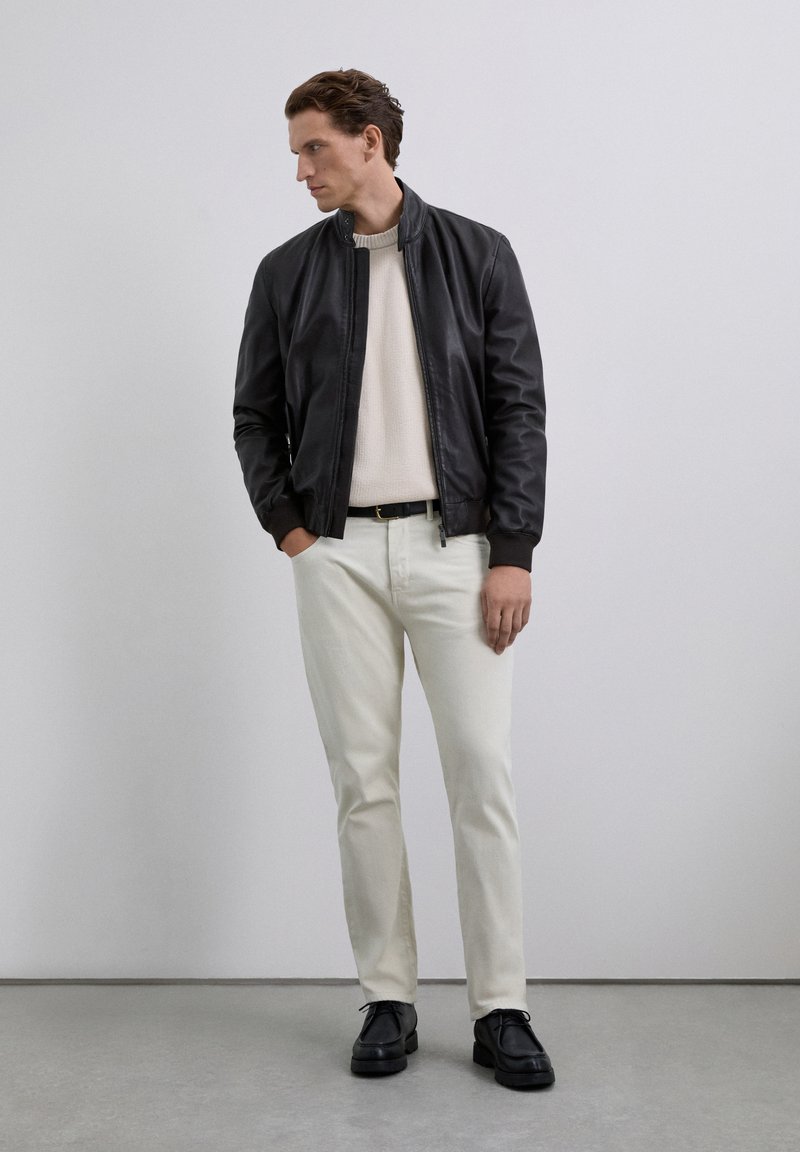 Scalpers SELVEDGE - Džíny Straight Fit - ecru