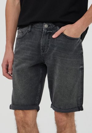 FIVE-POCKET - Shorts di jeans - nero denim