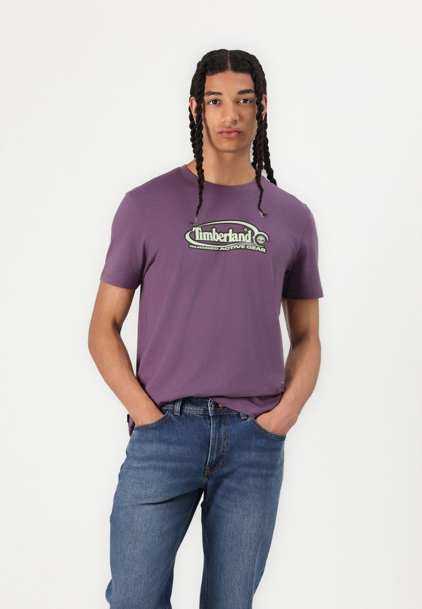 BIG OVAL LOGO TEE VINTAGE - Print T-shirt - vintage violet2