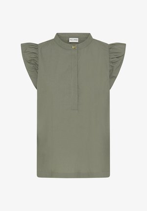 PULZ, PZCLEO SHORT SLEEVE - Pluus - agave green