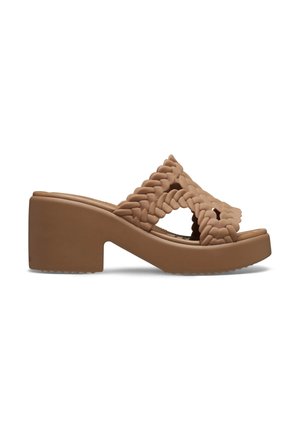 BROOKLYN  - Heeled mules - sepia