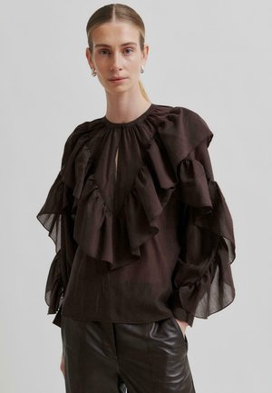 Second Female Bluză - chocolate plum