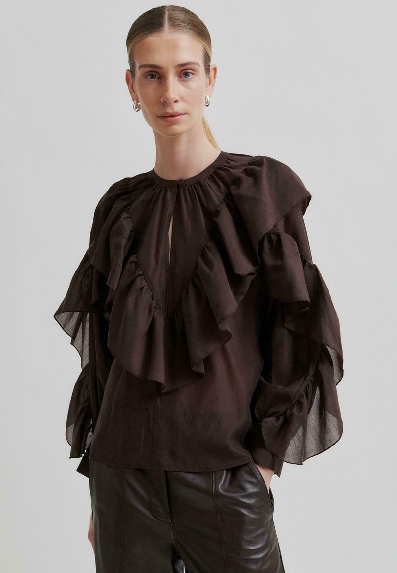 Second Female Blúzka - chocolate plum