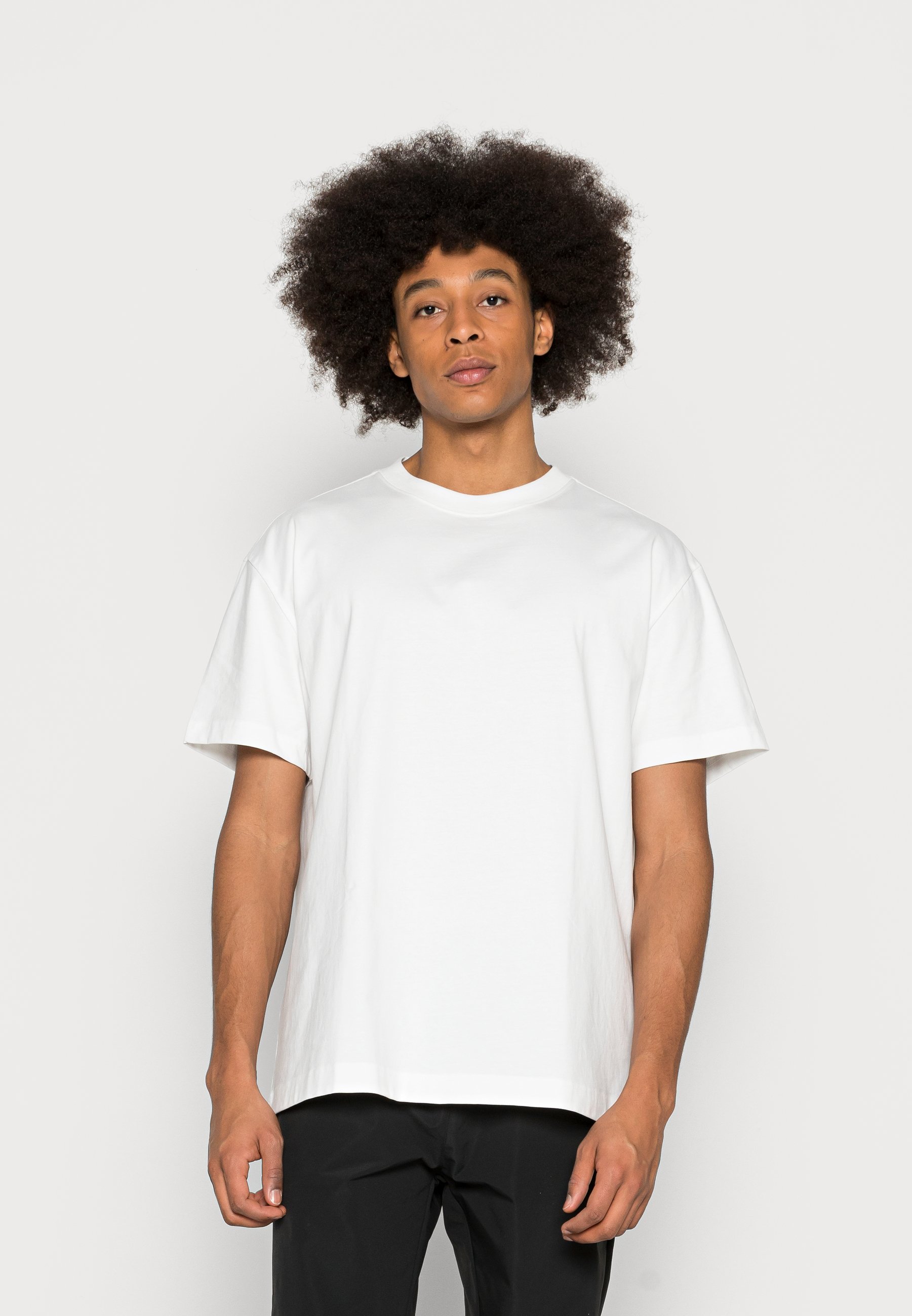 PACK - Basic T-shirt - white/brown 
