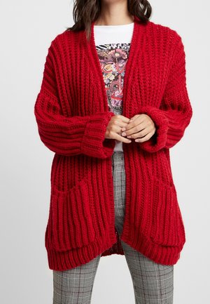 Strickjacke - red