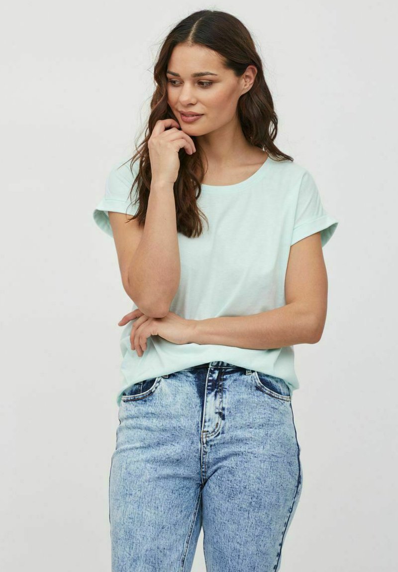 VILA VIDREAMERS NEW PURE - T-shirts basic - blue glass