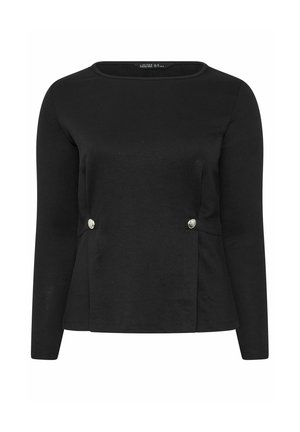 Yours Clothing, PLUS SIZE CASUAL TOPS - Langarmshirt - black