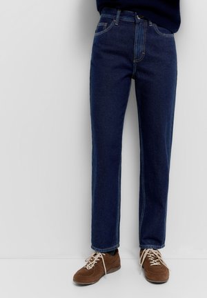 Egyenes szárú farmer - mottled dark blue