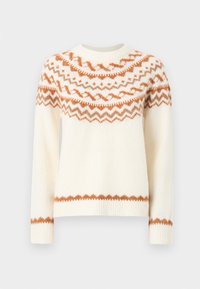 ONLISLE LIFE O NECK - Pullover - cloud dancer/sugar almond /toasted coconut