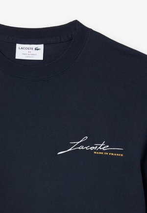 Lacoste, LACOSTE - - T-shirt print - bleu marine-mxq