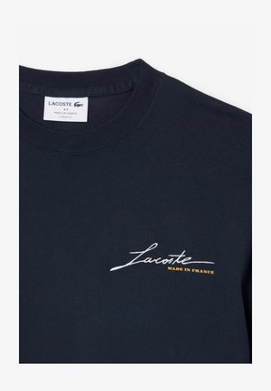 Lacoste, LACOSTE - - T-shirt print - bleu marine-mxq