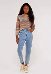 Apricot CHUNKY TONAL STRIPE  - Pullover - coral