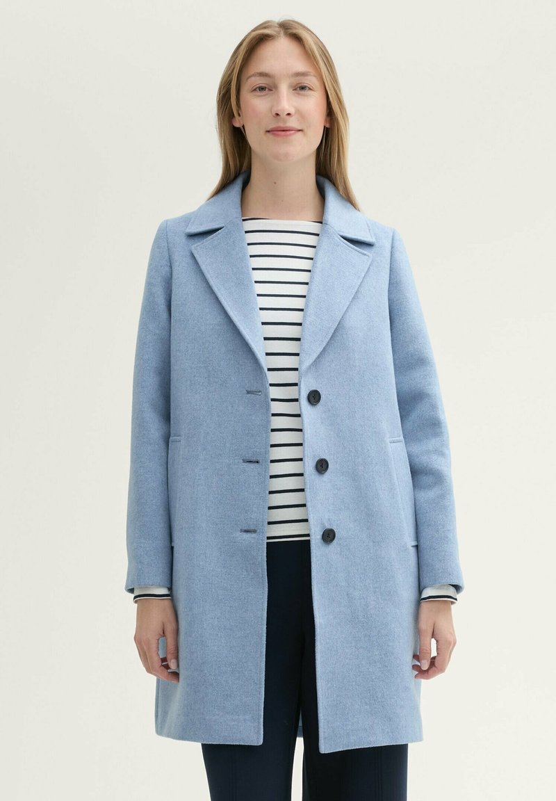 TOM TAILOR Klassischer Mantel - calm blue melange
