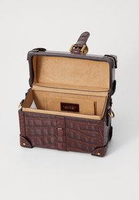 Lauren Ralph Lauren LUGGAGE CROSSBODY SMALL - Mala a tiracolo - dark mahogany