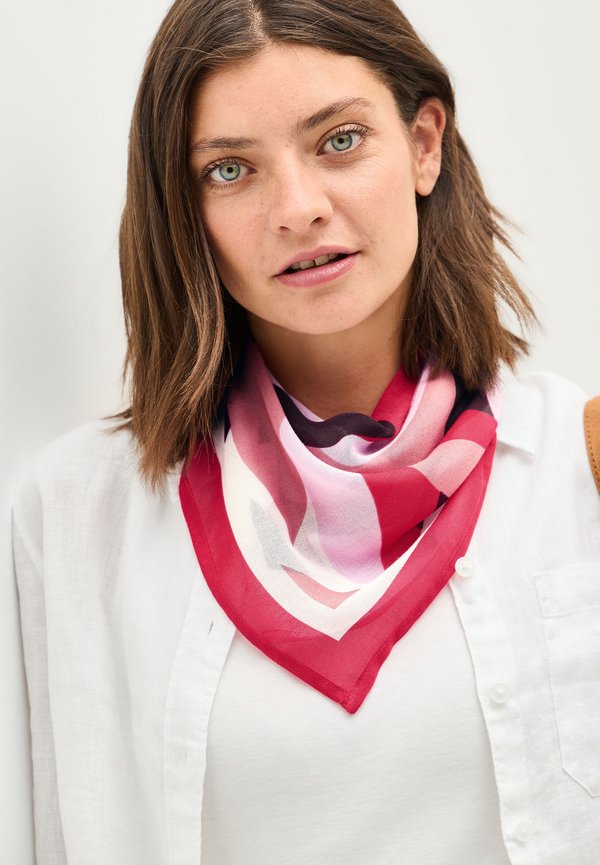 GEMUSTERTES BANDANA - Tuch - rot