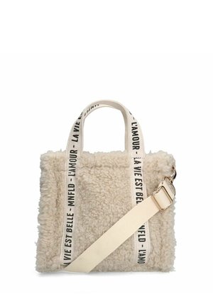 MINI-SHOPPER IN TEDDY-OPTIK - Handtasche - beige