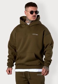 DISCREET OVERSIZED - Hoodie - olive