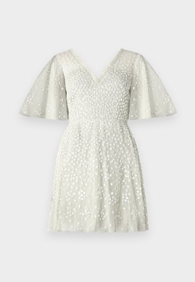 Needle & Thread LEILA DOT V NECK CAPE MINI DRESS - Koktejlové šaty / šaty na párty - mist