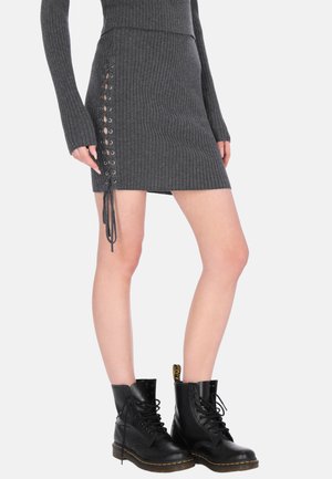 Minirock - dark grey melange