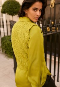 Next Striktrøje - lime green