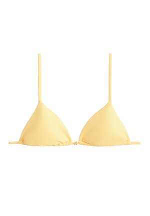 OYSHO, RIB TRIANGLE BIKINI TOP - Haut de bikini - soft yellow