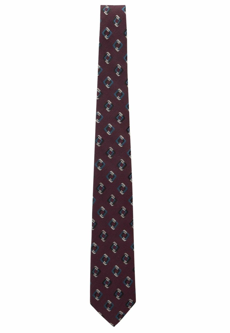 Next REGULAR - Krawatte - burgundy red geometric