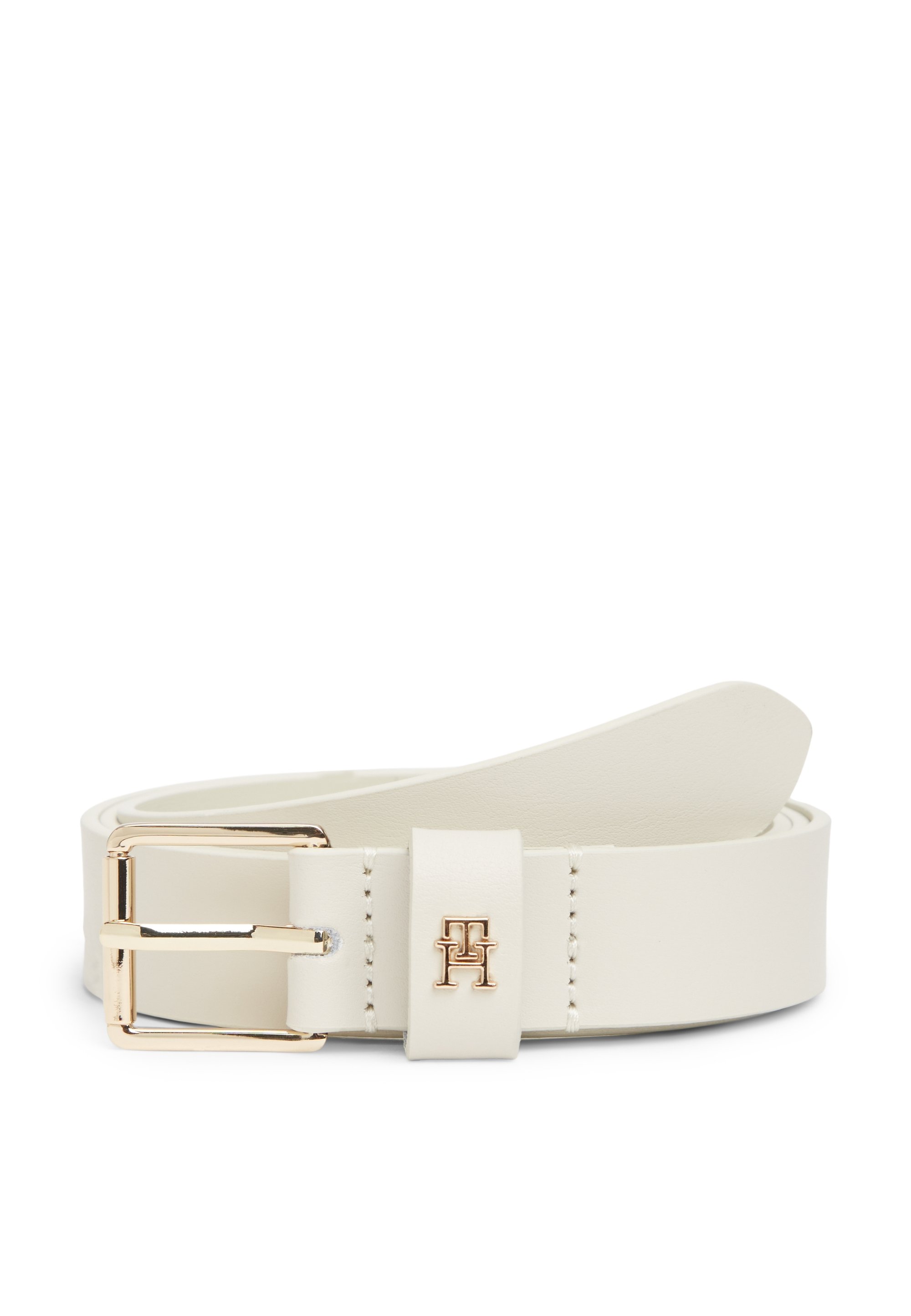 Tommy Hilfiger TH MONOGRAM SHINY LEATHER BELT - Belt - soft 