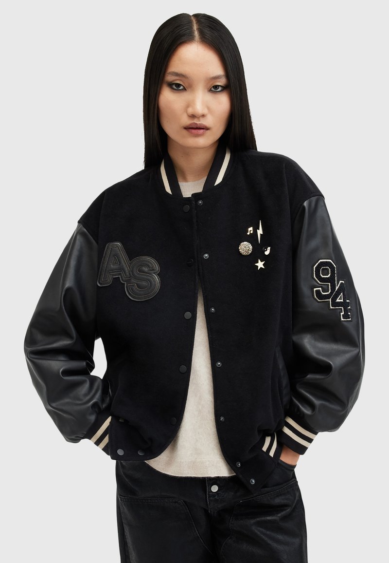 AllSaints VALERIA VARSITY  - Odinis švarkas - black black