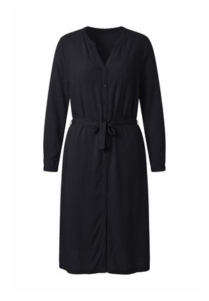 MIAMODA, MIDIKLEID, A-LINIE, BINDEGÜRTEL, KNOPFLEISTE, LANGARM - Abito a camicia - black