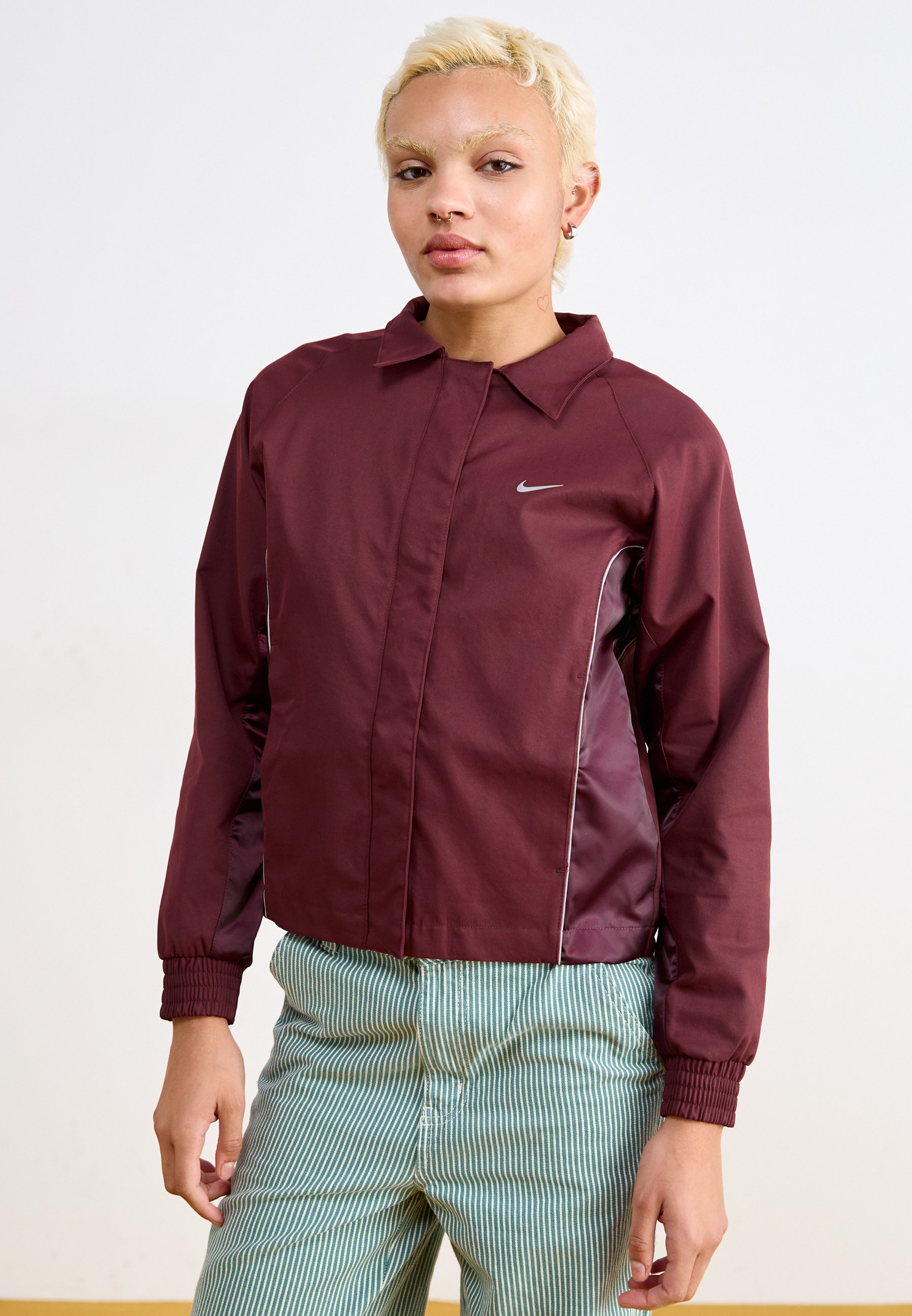 nike red jacket shirts & tops