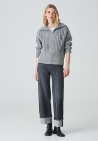 OPUS POPFY - Strickpullover - easy grey