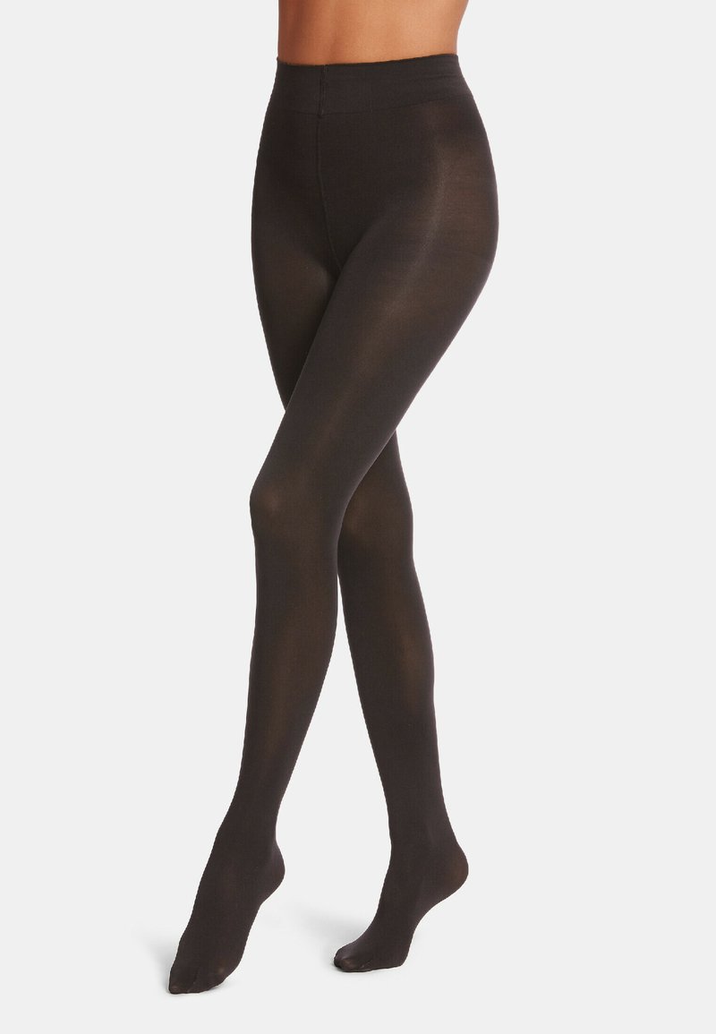 Wolford DE LUXE 66 COMFORT - Strumpbyxor - nearly black