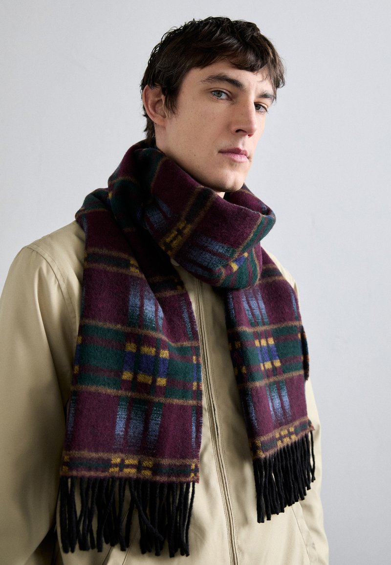 Polo Ralph Lauren SCARF OBLONG UNISEX - Écharpe - wine multi