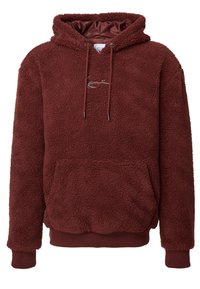SMALL SIGNATURE TEDDY HOODIE  - Majica s kapuljačom - wine red