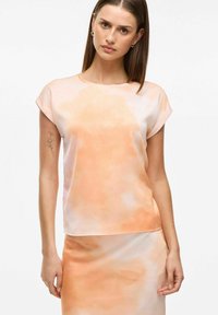 VILA VIELLETTE S/S FULL - T-shirt imprimé - cadmium orange