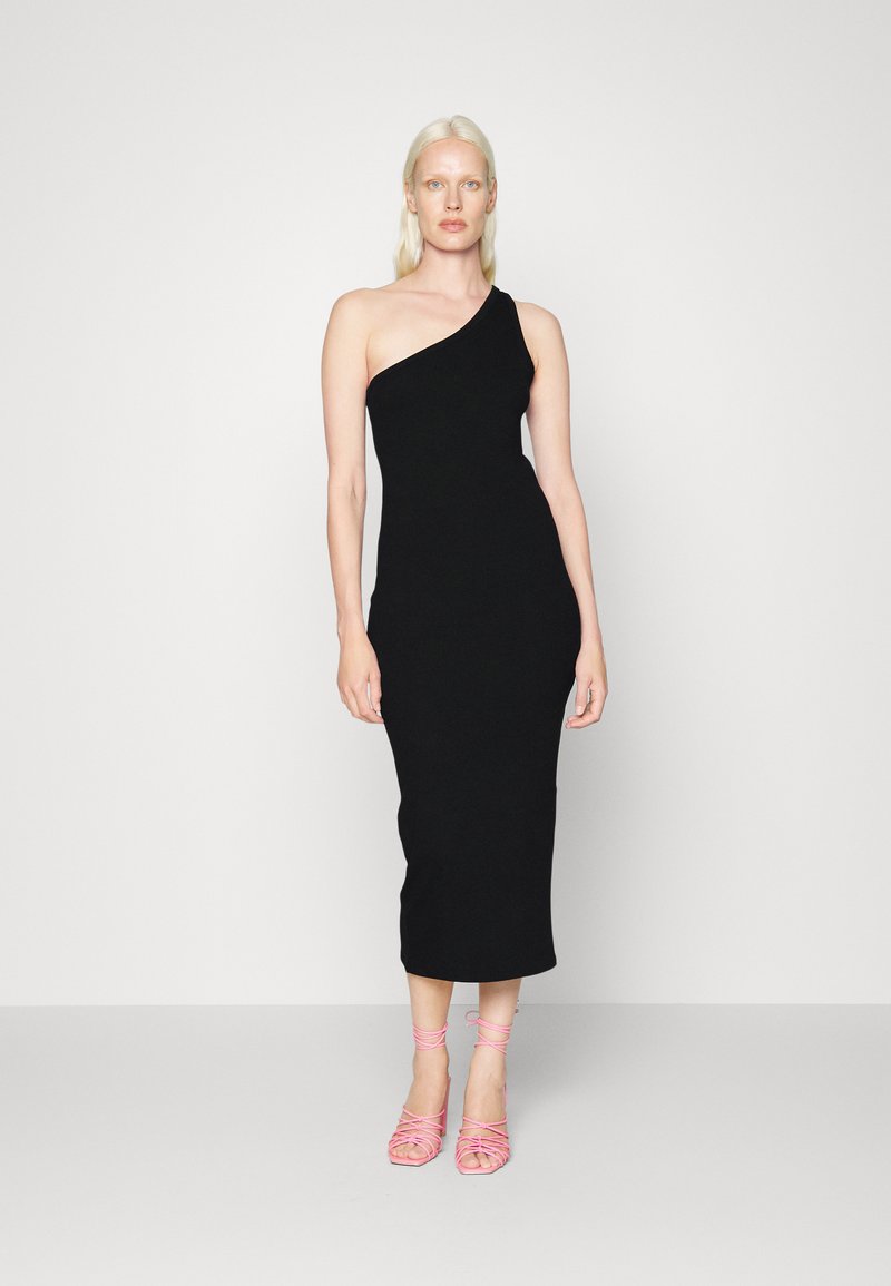 Vero Moda Tall VMUDAVA ONE SHOULDER DRESS - Vestido de malha - black