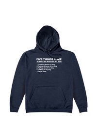 Henry Tiger PETS DUKE SONS FIVE THINGS DOG - Jersey con capucha - navy blue