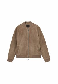 Reiss REGULAR FIT - BLOCK - SLEEVE - Giubbotto Bomber - mink