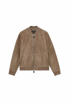 Reiss REGULAR FIT - BLOCK - SLEEVE - Geacă bomber - mink