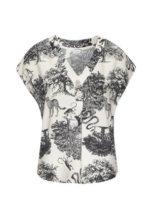 LASCANA, LASCANA SCHLUPFBLUSE - Blouse - schwarz-creme bedruckt