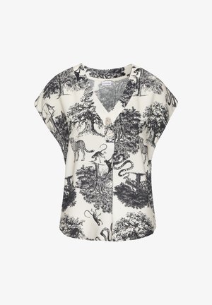 LASCANA, LASCANA SCHLUPFBLUSE - Blouse - schwarz-creme bedruckt