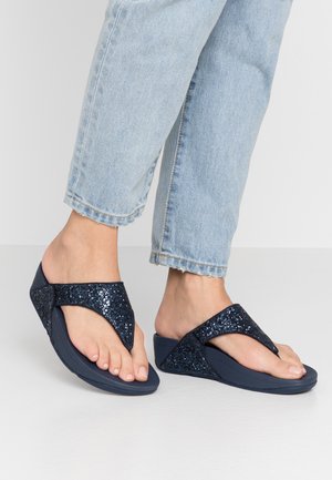 LULU GLITTER TOE-THONGS - Sandales tongs - midnight navy