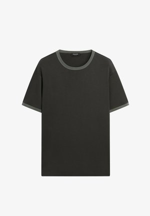 Massimo Dutti, T-shirts basic - blue-grey
