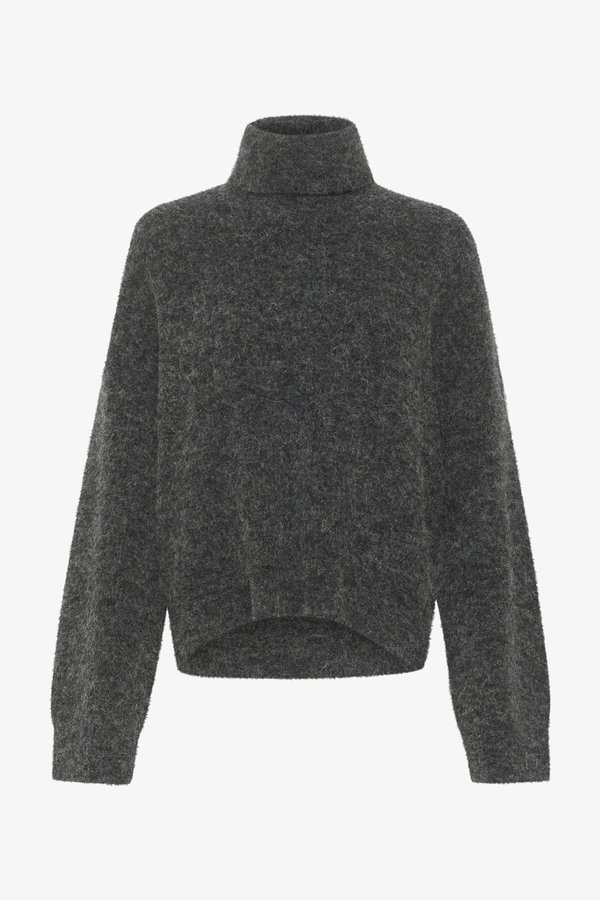 ALPHA - Jumper - charcoal melange2