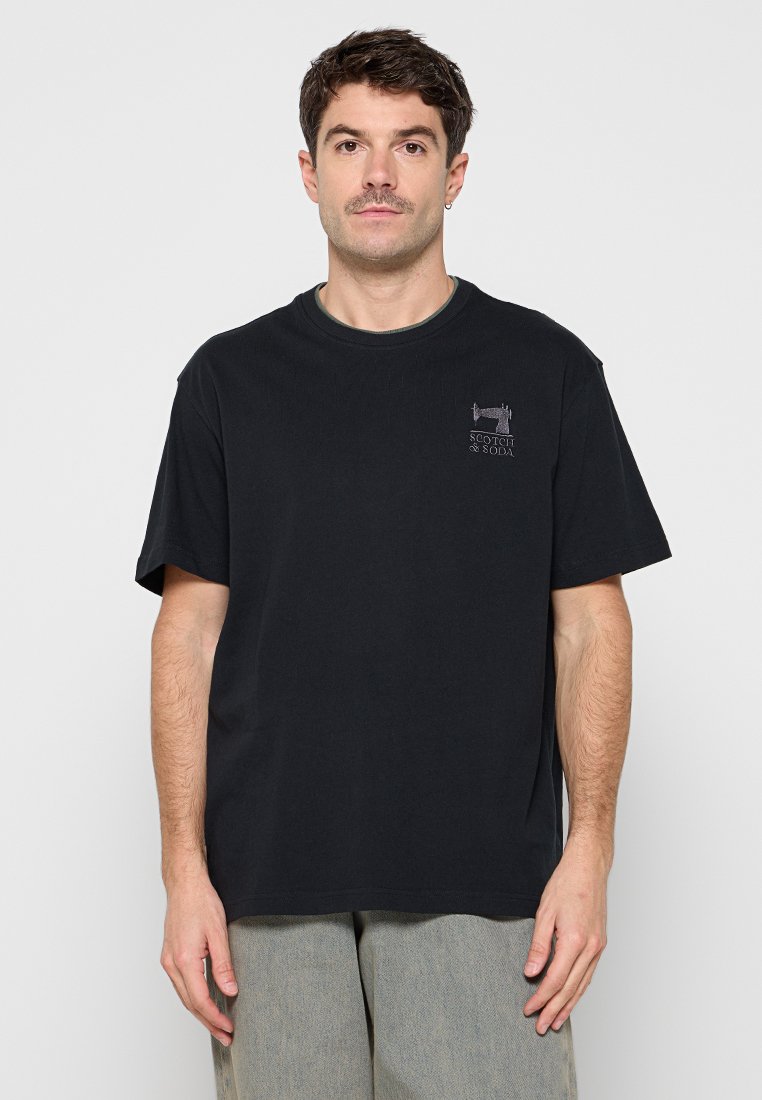 Scotch & Soda T-shirt basic antraciet Scotch & Soda T-shirt basic antraciet