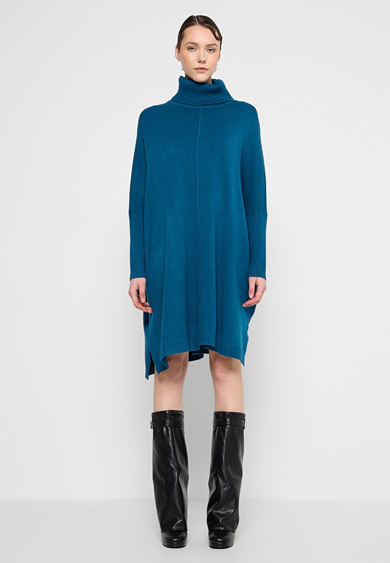 Apart Gebreide jurk blauw