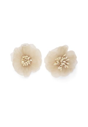 HAIRCLIP WITH FLOWER 2 PACK - Accessori capelli - beige