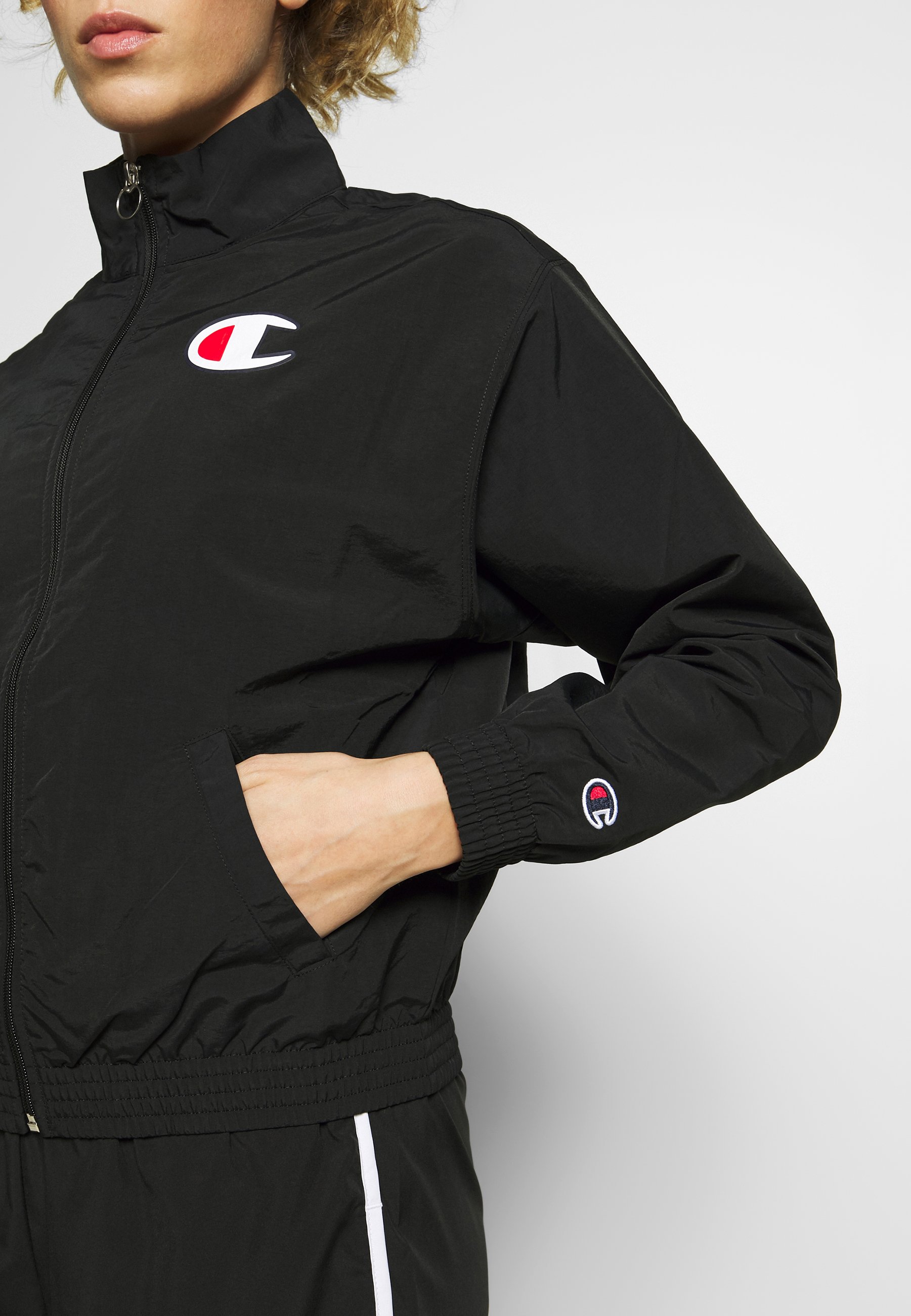 champion sueter negro zip