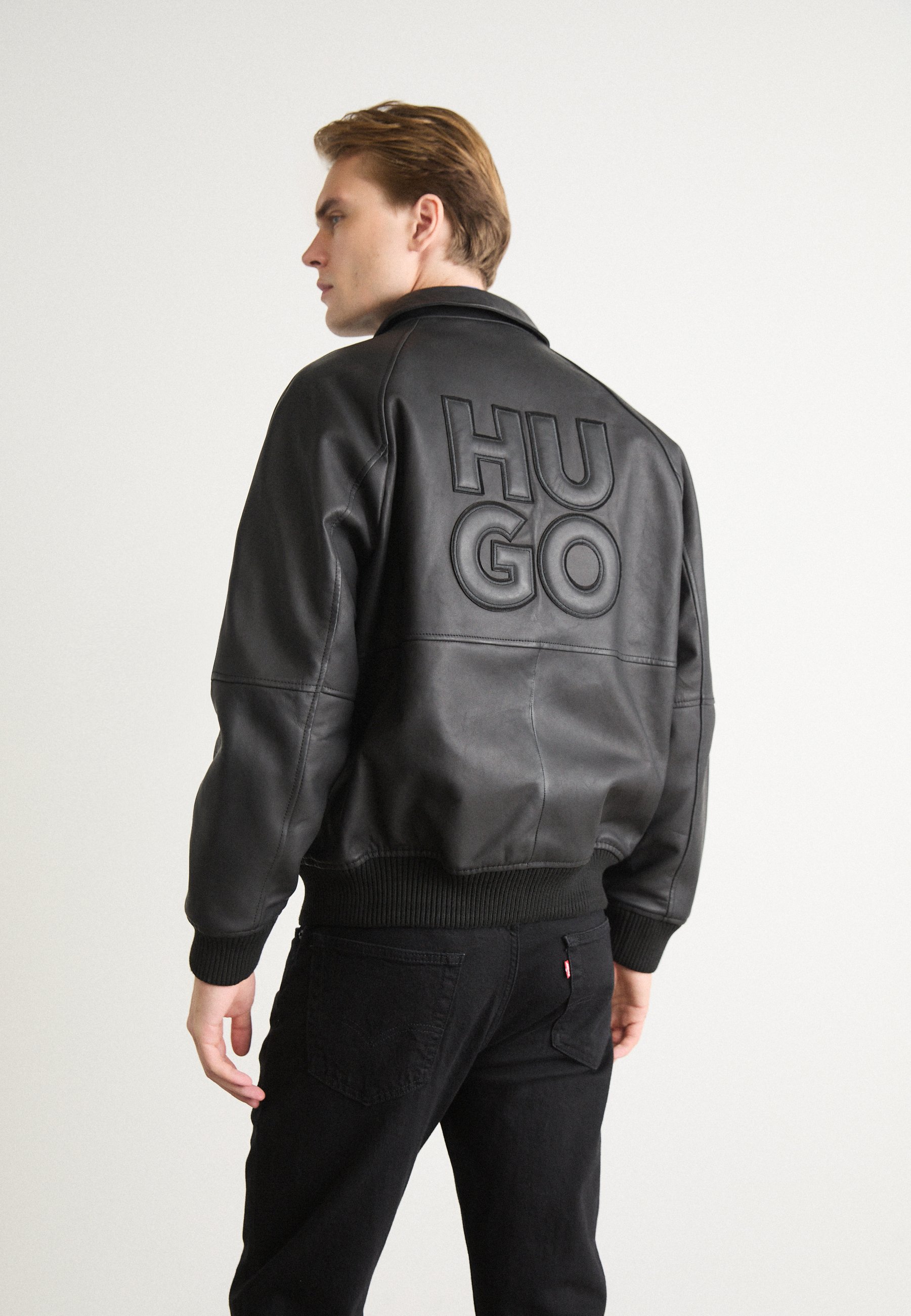HUGO LARSTON - Bomber Jacket - black - Zalando