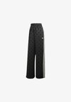 POLKA DOT WIDE LEG PANTS - Pantalon classique - black